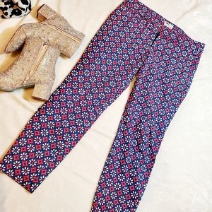 Old navy diva pixie pants red white blue 10